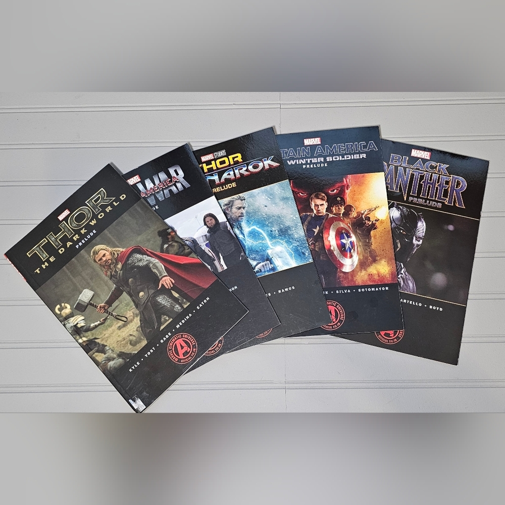 5 (Five) Lot Marvel MCU Prelude Paperback Comic Books Graphic Novels